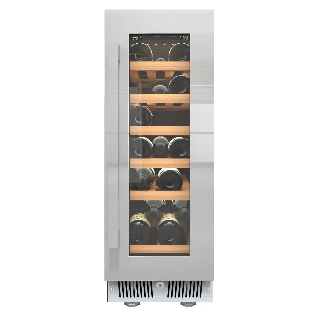 Cantinetta Nevada da incasso Sottopiano o Libero Posizionamento (19 Bottiglie) Maniglia Inox