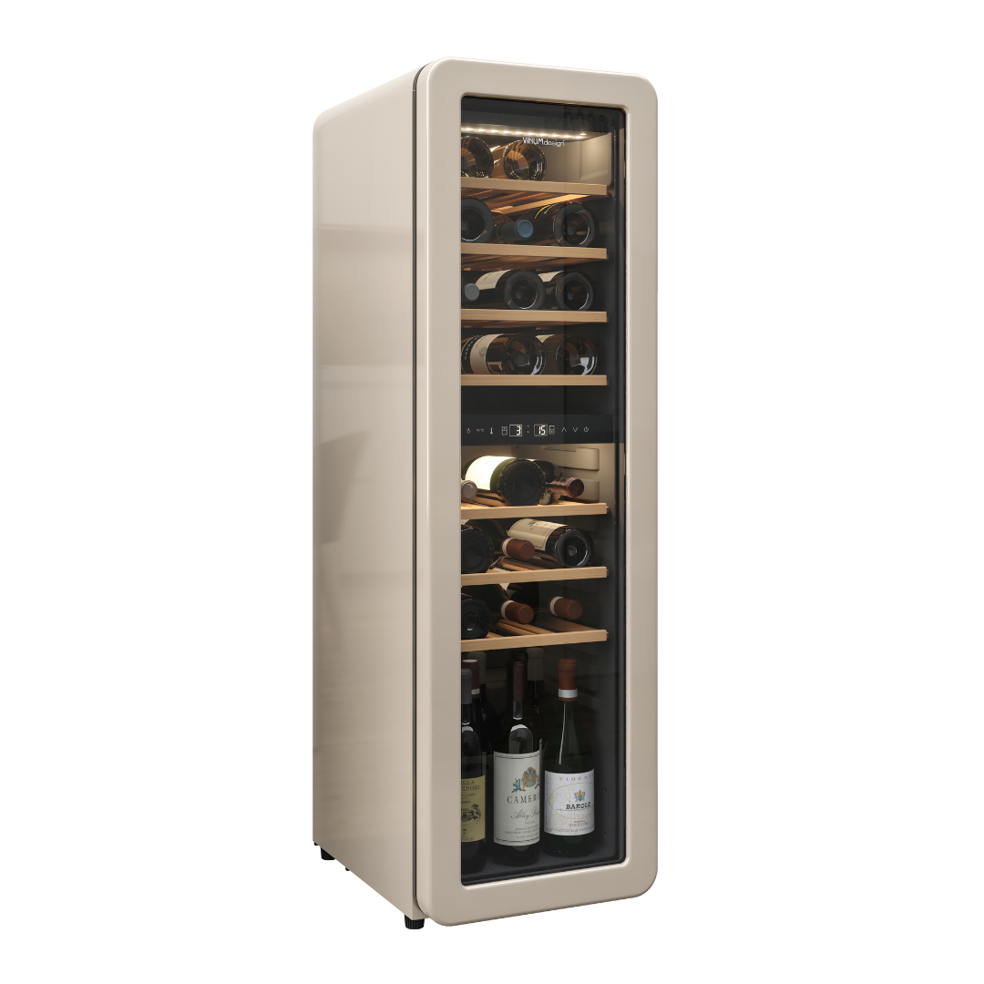 Cantinetta Vinum Design (30 Bottiglie) Crema Libero Posizionamento