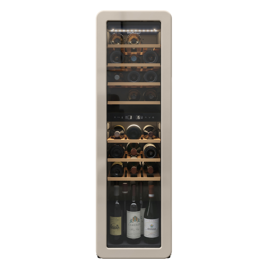 Cantinetta Vinum Design (30 Bottiglie) Crema Libero Posizionamento