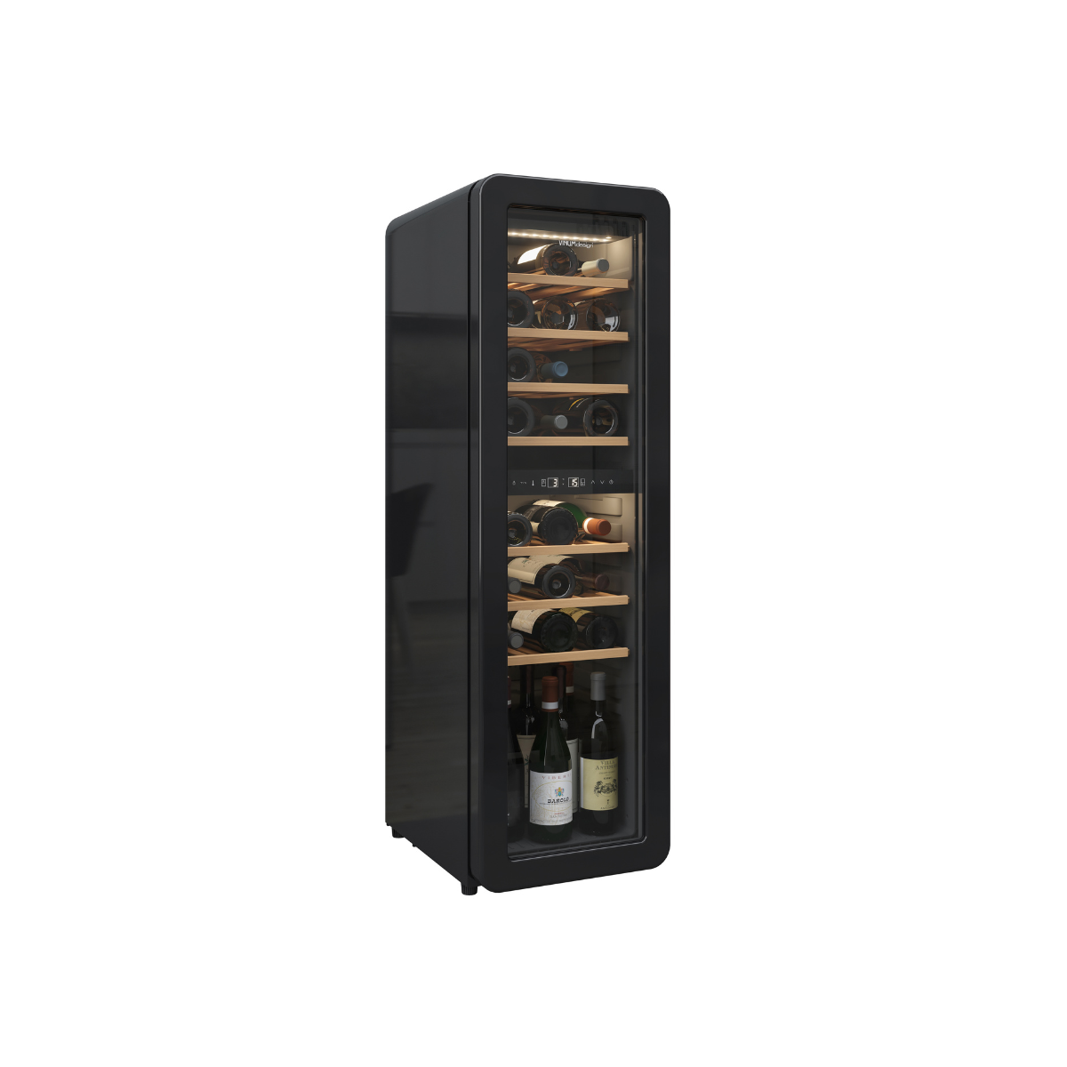 Cantinetta Vinum Design Nera (30 Bottiglie) Libero Posizionamento