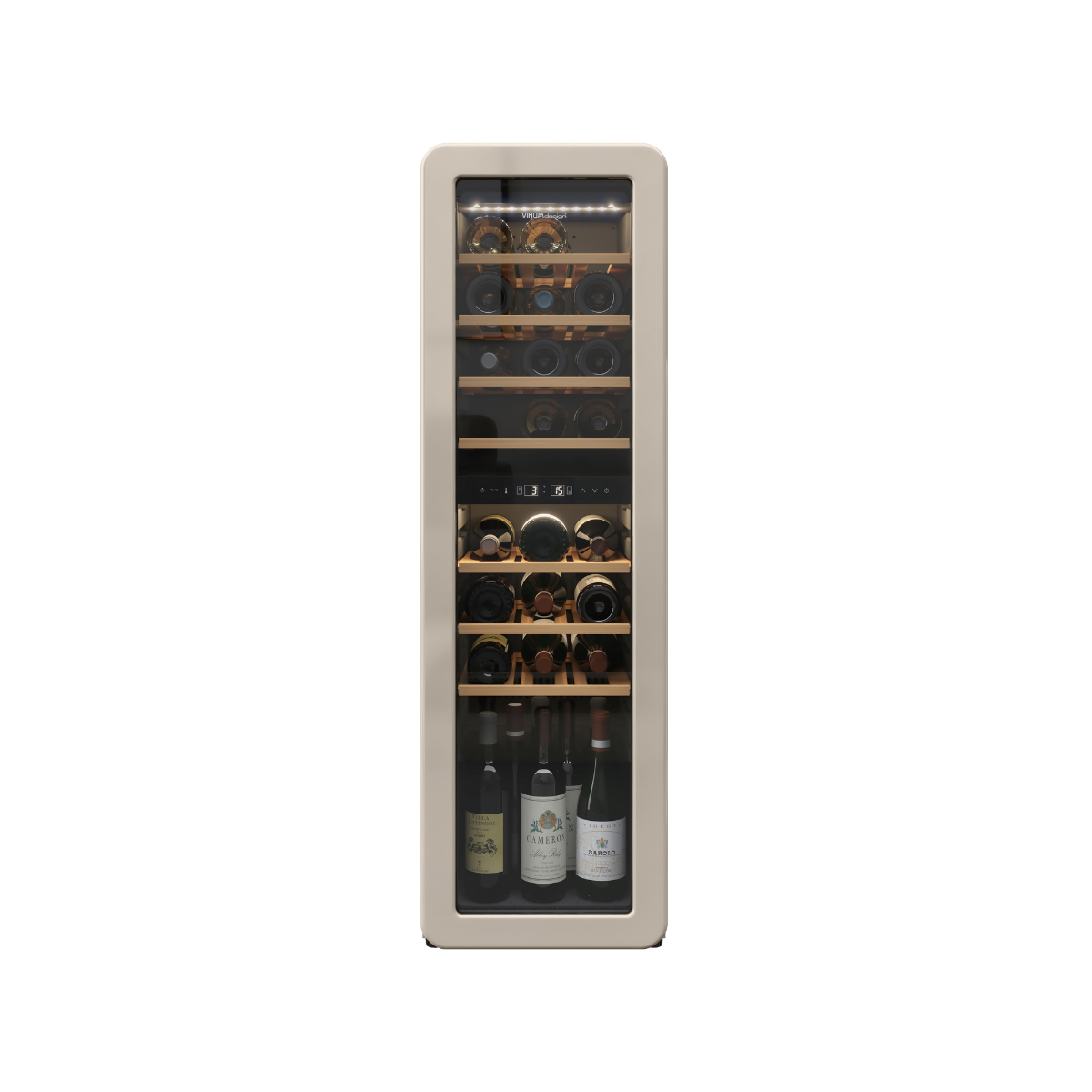 Cantinetta Vinum Design Crema (30 Bottiglie) Libero Posizionamento