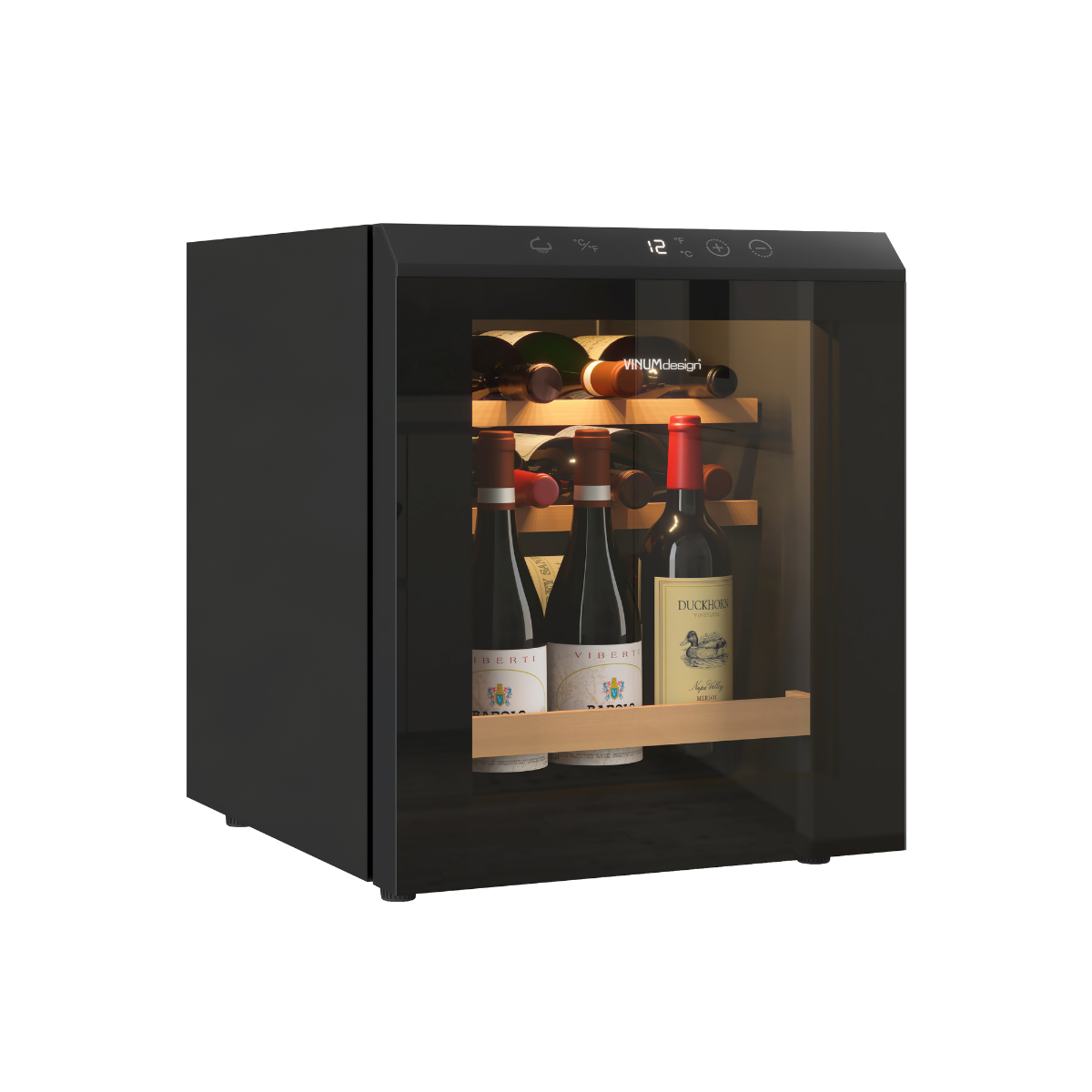 Cantinetta Vinum Design Nera (15 Bottiglie) Libero Posizionamento