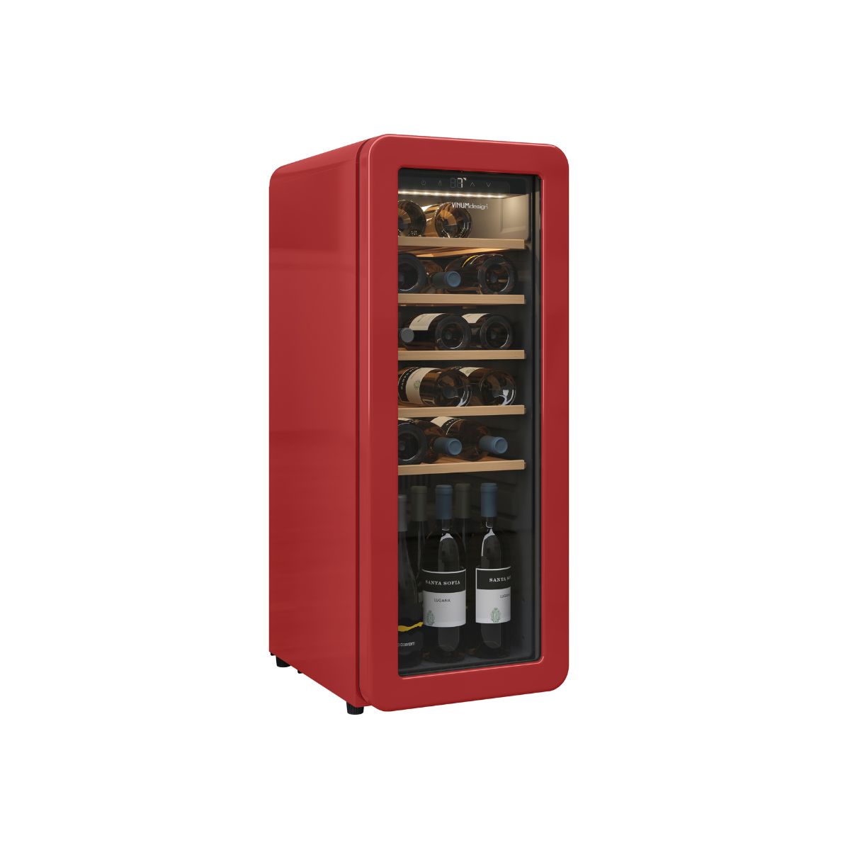 Cantinetta Vinum Design (24 Bottiglie) Rossa Libero Posizionamento