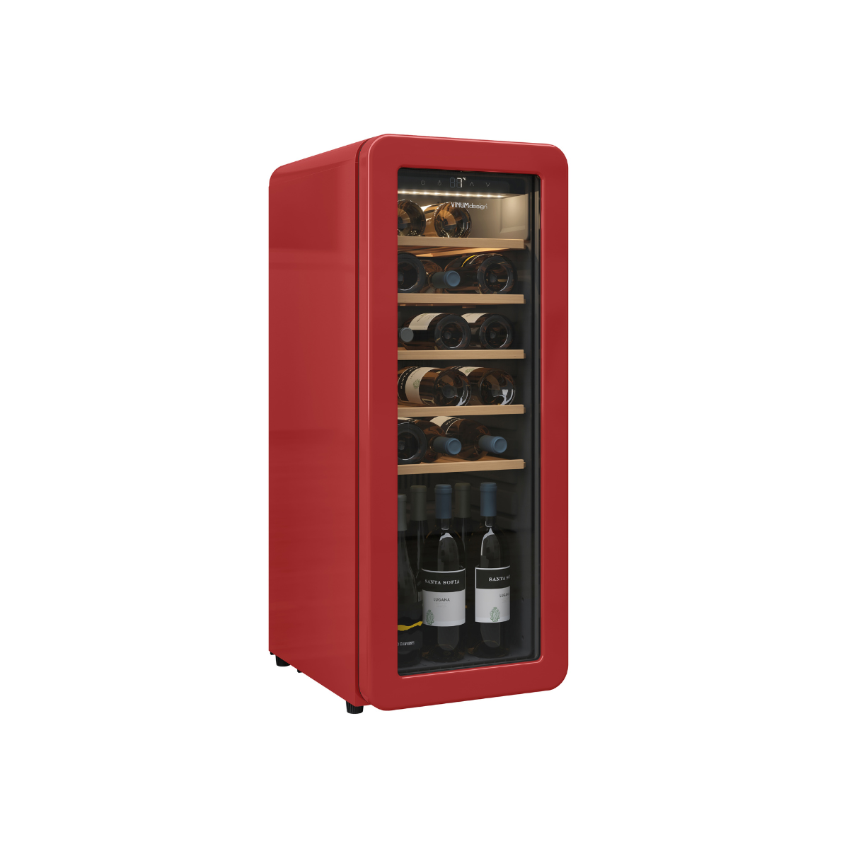 Cantinetta Vinum Design Rossa (24 Bottiglie) Libero Posizionamento